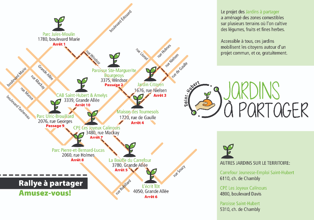 Rallye découverte gratuit des « Jardins à partager Saint-Hubert »