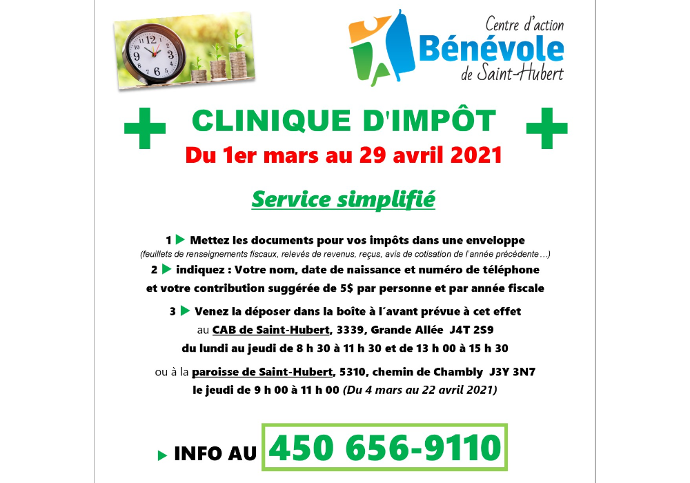 Clinique d&rsquo;imp&ocirc;t 2021