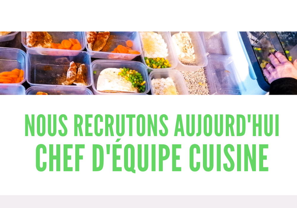 Chef d&rsquo;&eacute;quipe cuisine recherch&eacute; au CAB de Saint-Hubert