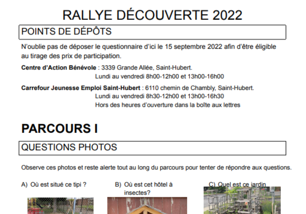 Rallye des jardins &agrave; partager 2022